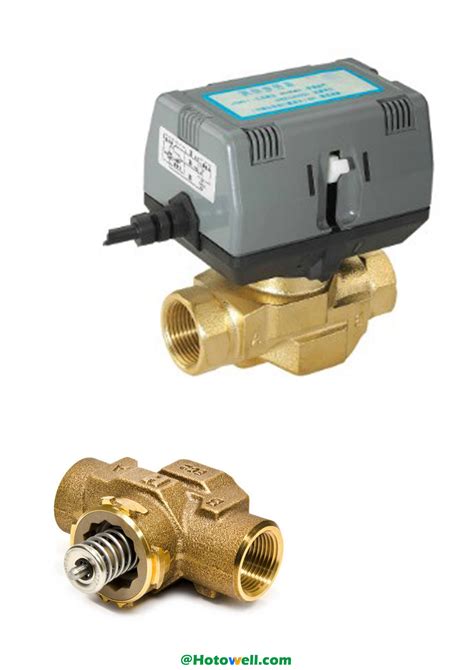 V V Way Spdt Fan Coil Unit Motorized Control Valves With