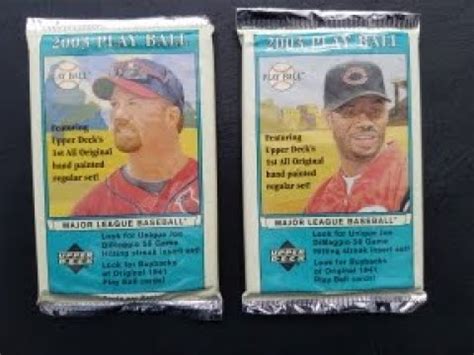 Mcgwire And Junior On The Front Of These Two Upper Deck Play Ball