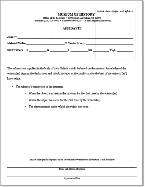 General Affidavit Printable Form Printable Forms Free Online