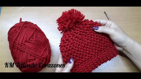 Gorro para bebé de 0 3 meses en punto espina de pescado a crochet