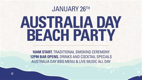 Australia Day Beach Party at the Hotel Australasia - Eden Community ...