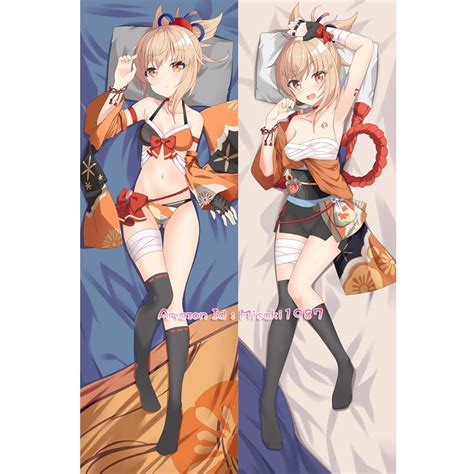 Buy 原神 Genshin Impact Yoimiya Anime Girl Dakimakura Hugging Body Pillow