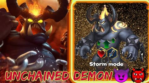 Castle Crush Using Unchained Demon For Storm Mode Deck Castle