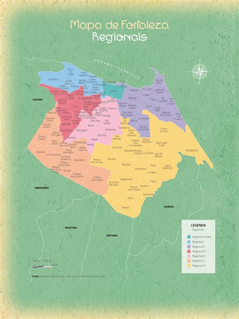 Mapa De Fortaleza Anu Rio Do Cear