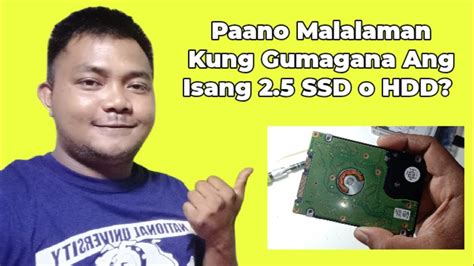 Basic Tutorial Paano Malalaman Kung Gumagana Ang SSD YouTube