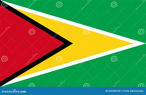 National Guyana Flag, Official Colors and Proportion Correctly. Guyana ...