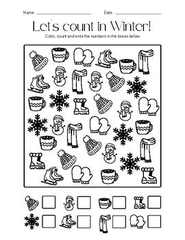 lets count  winter   vala tpt