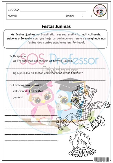 Festas Juninas Sos Professor Atividades Ao Ano