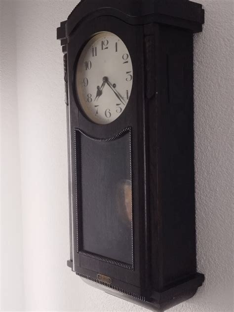 Junghans Vintage Ra Pendulum Chiming Wall Clock Germany C 1920 Etsy