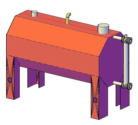 Tanque De Agua En Autocad Librer A Cad