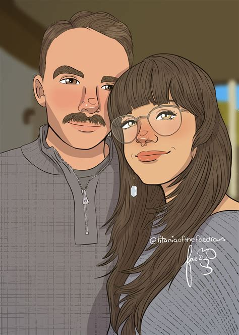 Personalized Couplesfriends Illustrations Digital Prints Prints Etna