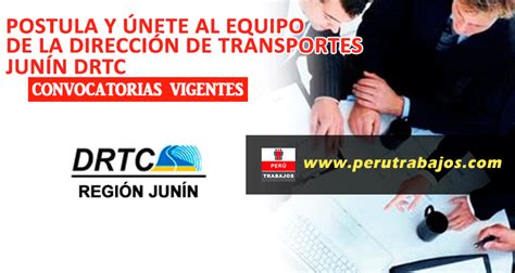 Empleo Direcci N De Transportes Drtc Jun N T Cnico Administrativo Iii