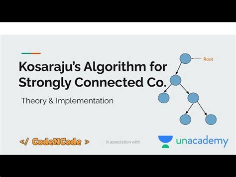 L Kosaraju S Algorithm For Strongly Connected Components Part