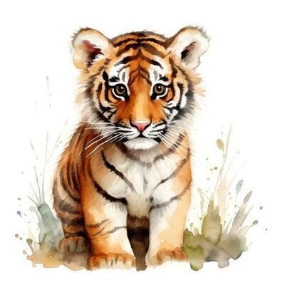 Tiger Painting Stock Photos, Images and Backgrounds for Free Download