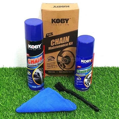 Buy Koby Chain Maintenance Kit Lube Cleaner Brush Towel In