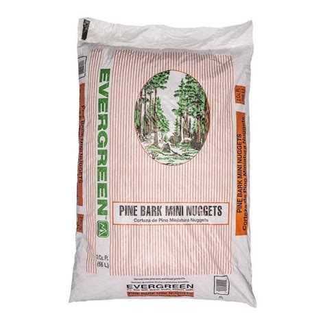 3 Cu Ft Natural Brown Pine Bark Mini Nuggets In The Bagged Mulch