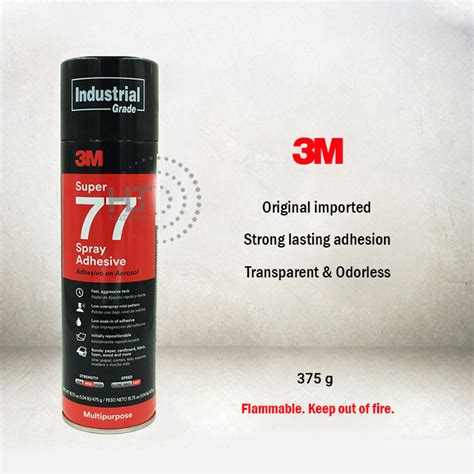 3m Super 77 Multipurpose Spray Adhesive Hlt Material S B