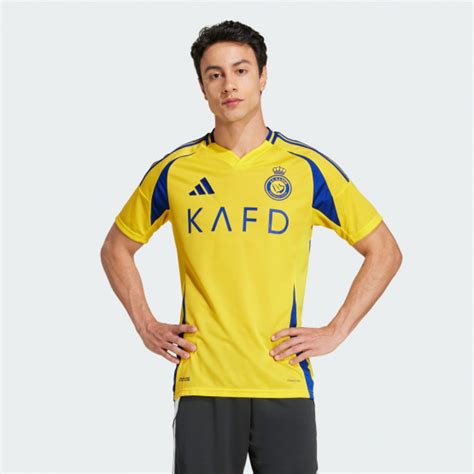 adidas Al Nassr Fc 24/25 Ronaldo Home Jersey Impact Yellow / Royal Blue ...