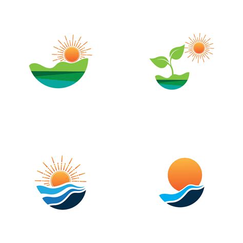 sunrise logo collection 24634317 Vector Art at Vecteezy