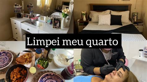 VLOG limpei meu quarto fiz almoço fiz minha sobrancelha YouTube