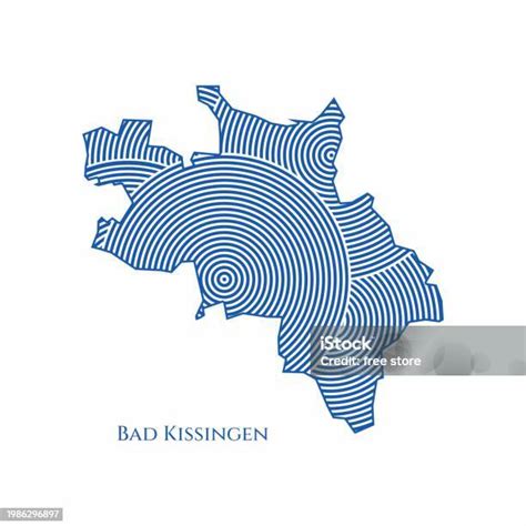 Bad Kissingen Map World Map International Vector Template German Region ...