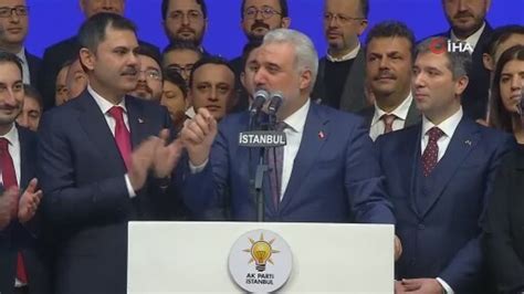 AK Parti İstanbul Büyükşehir Belediye Başkan Adayı Kurum İstanbulda