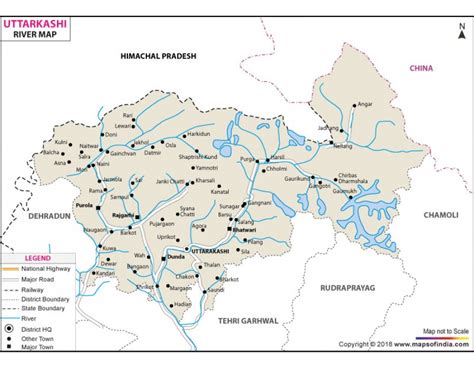 Buy Uttarkashi River Map online