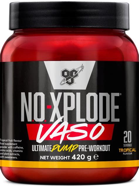 Bsn N O Xplode Vaso Pre Workout Pump Pre Workout Tropical