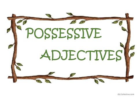 Possessive Adjectives Grammar Guide English Esl Powerpoints 36698 Hot Sex Picture