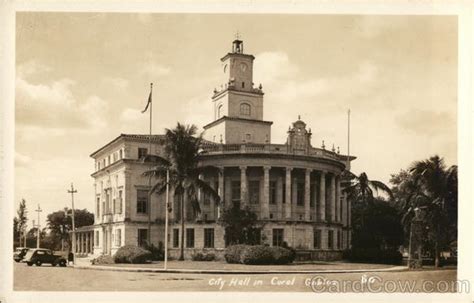 City Hall Coral Gables, FL Postcard