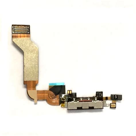 For Apple Iphone 4s 4gs White Black Color Charge Charging Port Dock Connector Flex Cable