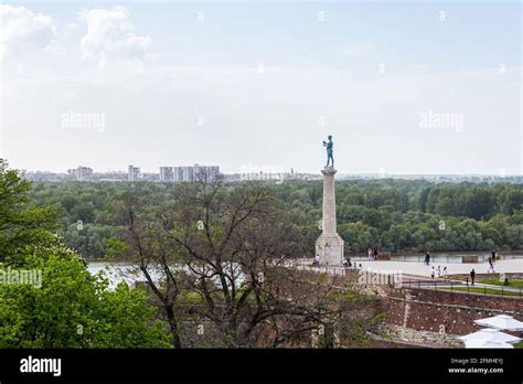 Belgrade Serbia May The Winner Monument The Symbol Of The