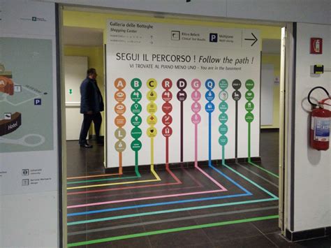 San Raffaele percorso a terra (3) Floor Signage, Wayfinding Signage ...