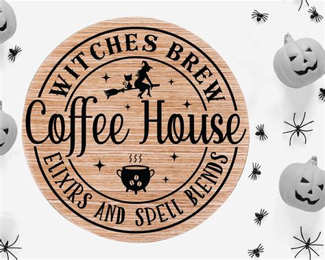 Witches Brew Coffee House Svg Witches Brew Svg Halloween Etsy