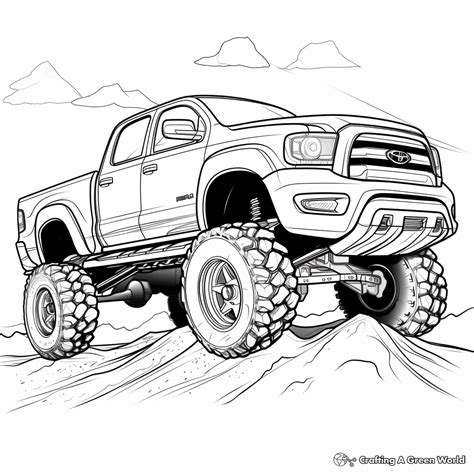 Lifted Truck Coloring Pages - Free & Printable!