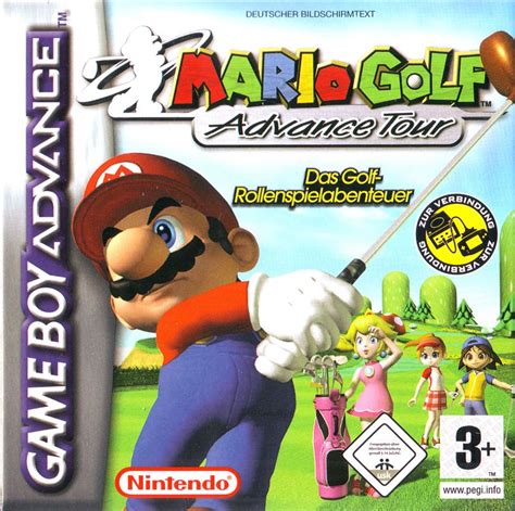 Mario Golf Advance Tour 2004 Game Boy Advance Box Cover Art Mobygames