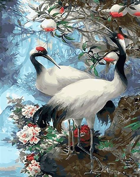 Картина по номерам Paintboy "Японские журавли", 40x50мл — купить в ...