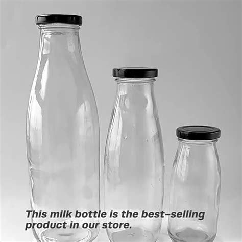 16oz 200ml 250ml 310ml 500ml 1000ml 1 Litre Clear Empty Glass Round Glass Milk Bottles Buy