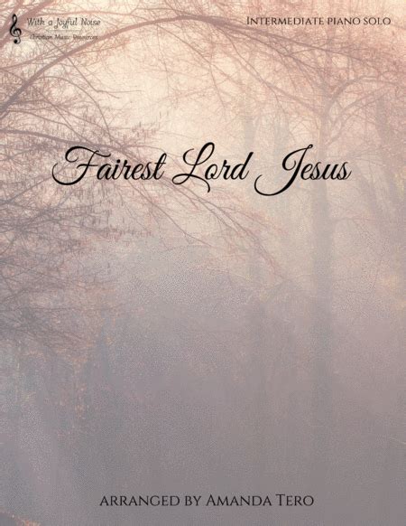 Fairest Lord Jesus By Folk - Digital Sheet Music For - Download & Print ...