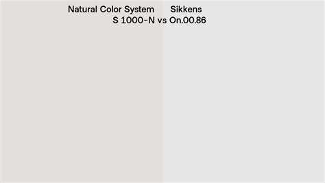 Natural Color System S 1000 N Vs Sikkens On 00 86 Side By Side Comparison