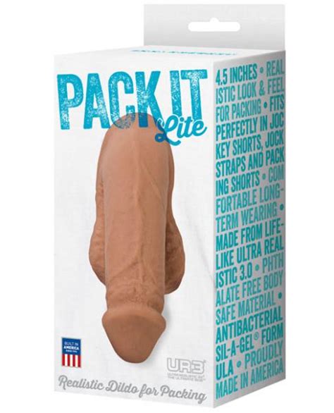 Pack It Lite Brown Realistic Dildo For Packing Mq Adult Store