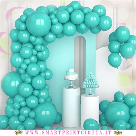 Kit Arco Di Palloncini Verde Acqua Tiffany Smart Print