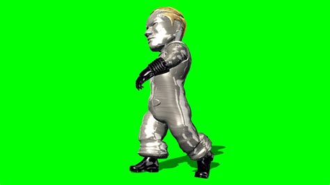 Small Metal Man Goes Cool Green Screen Effect Youtube