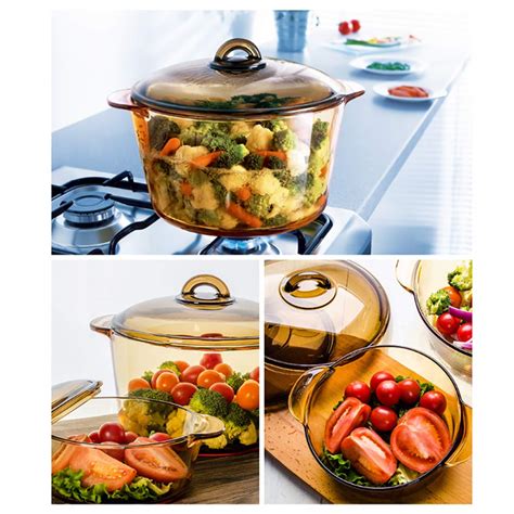 Buy Luminarc France Amberline Blooming Heat Resistant Glass Casserole