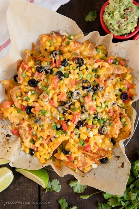 Loaded Chicken Nachos Recipe Mexican Chicken Cheese Veggies