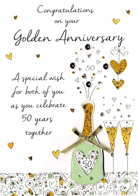 50th Anniversary Wishes Anniversary Card Messages Golden Wedding