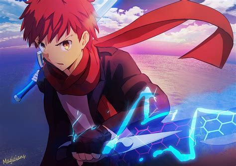 Red Haired Male Anime Character Wallpaper Anime Shirou Emiya Fate