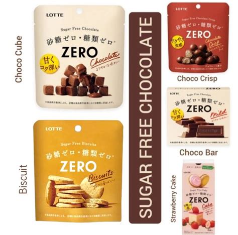 Lotte Zero Chocolate Sugar Free Chocolat Japan Korea Coklat Sugar Free