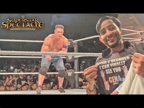 John Cena Entrance India WWE Superstar Spectacle 2023 Highlights YouTube