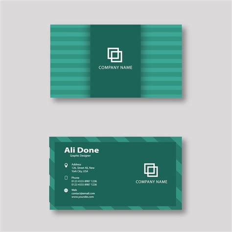 Premium Vector Creative Elegant Business Card